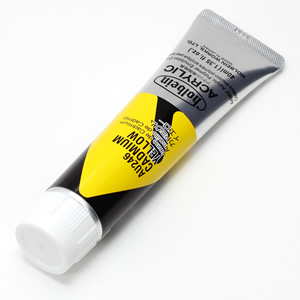 【廃番】ホルベイン アクリリックカラー AU246 カドミウムイエロー (9号,40ml)