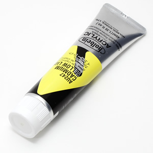 【廃番】ホルベイン アクリリックカラー AU247 カドミウムイエローライト (9号,40ml)