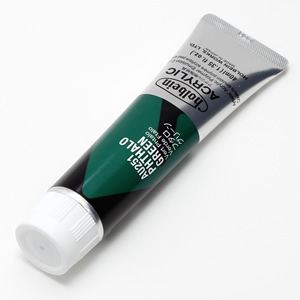 【廃番】ホルベイン アクリリックカラー AU251 フタログリーン (9号,40ml)