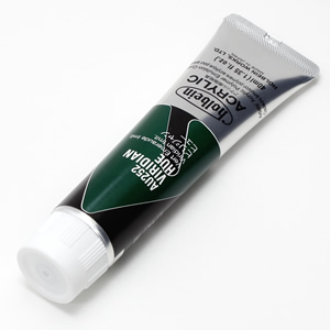 【廃番】ホルベイン アクリリックカラー AU252 ビリジャンヒュー (9号,40ml)