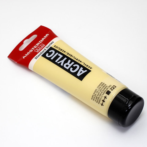 アムステルダムアクリリックカラー120ml 223ネープルスイエローディープ