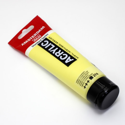 アムステルダムアクリリックカラー120ml 274ニッケルチタニウムイエロー