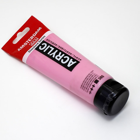 アムステルダムアクリリックカラー120ml 385キナクリドンローズライト