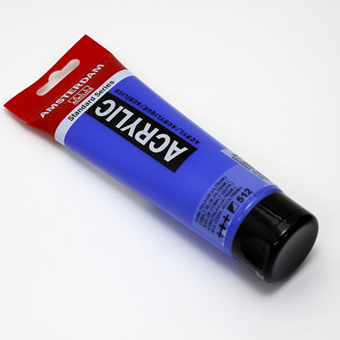 アムステルダムアクリリックカラー120ml 512コバルトブルー(ウルトラマリン)
