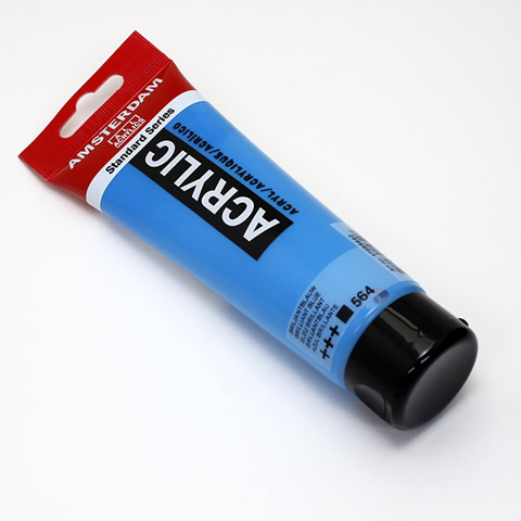 アムステルダムアクリリックカラー120ml 564ブリリアントブルー
