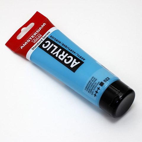 アムステルダムアクリリックカラー120ml 522ターコイズブルー