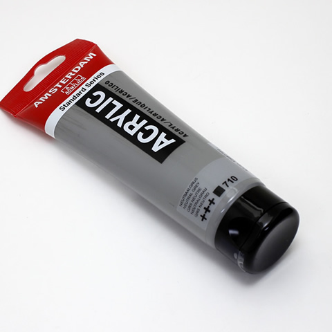アムステルダムアクリリックカラー120ml 710ニュートラルグレー