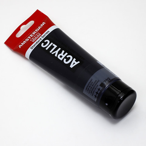 アムステルダムアクリリックカラー120ml 702ランプブラック