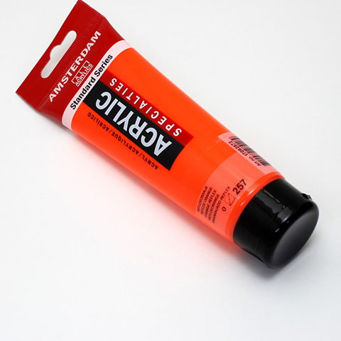 アムステルダムアクリリックカラー120ml 257リフレックスオレンジ