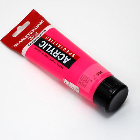 アムステルダムアクリリックカラー120ml 384リフレックスローズ
