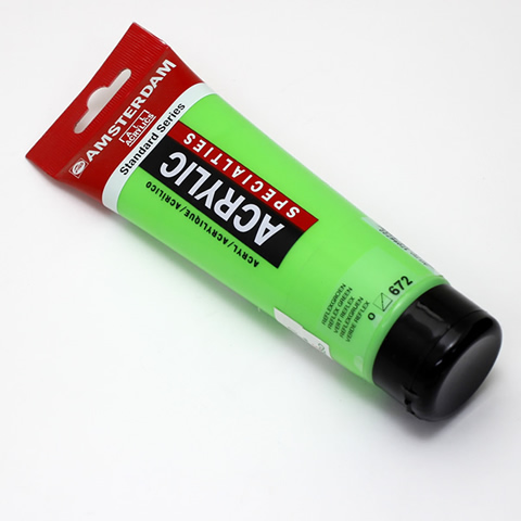 アムステルダムアクリリックカラー120ml 672リフレックスグリーン
