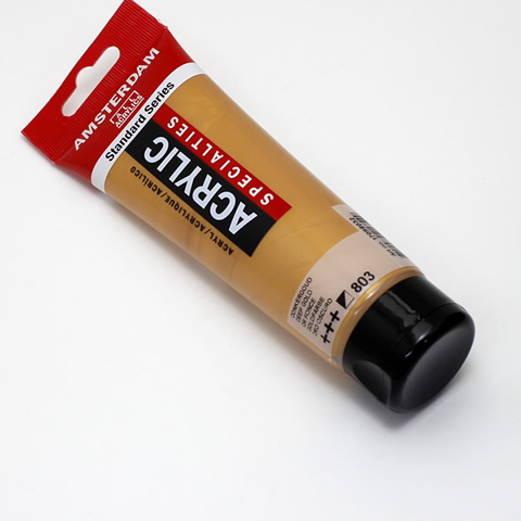 アムステルダムアクリリックカラー120ml 803ディープゴールド