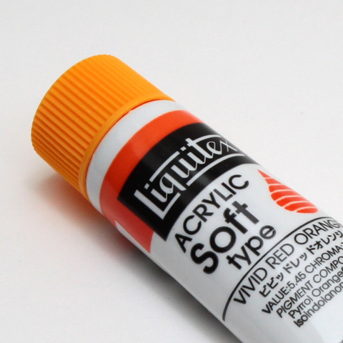 リキテックス ソフト 017 ビビッドレッドオレンジ (6号,20ml)