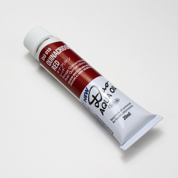 ホルベイン水可溶性油絵具DUO 010 キナクリドンレッド (6号)