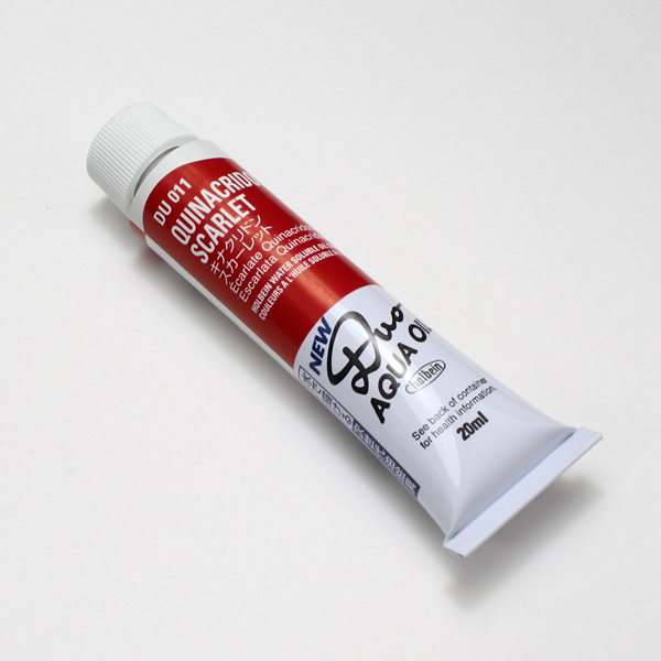 ホルベイン水可溶性油絵具DUO 011 キナクリドンスカーレット (6号)