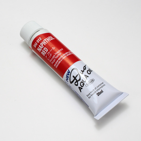 ホルベイン水可溶性油絵具DUO 012 ナフトールレッド (6号)