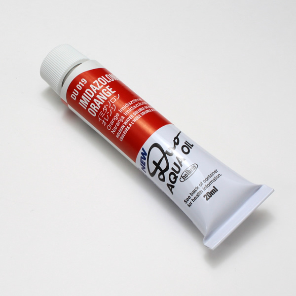 ホルベイン水可溶性油絵具DUO 019 イミダゾロンオレンジ (6号)