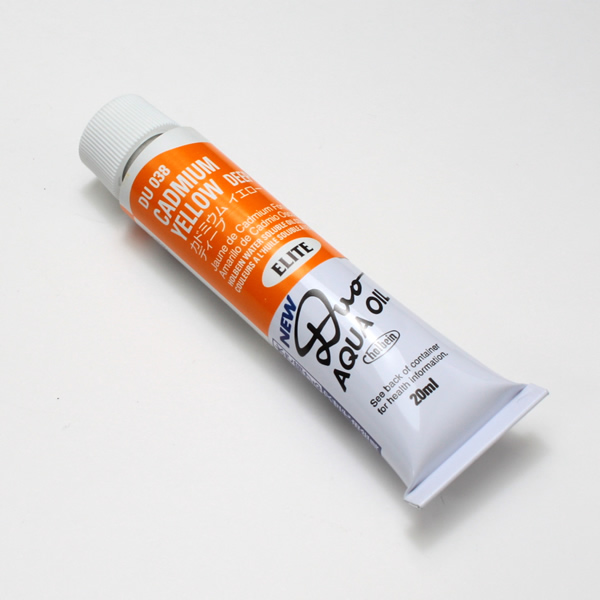 ホルベイン水可溶性油絵具DUO 038 カドミウムイエローディープ (6号)