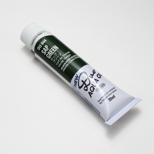 ホルベイン水可溶性油絵具DUO 044 サップグリーン (6号)