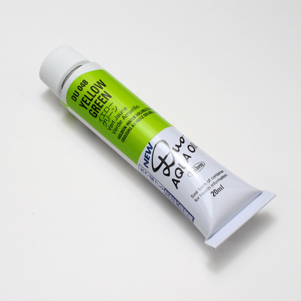 ホルベイン水可溶性油絵具DUO 048 イエローグリーン (6号)