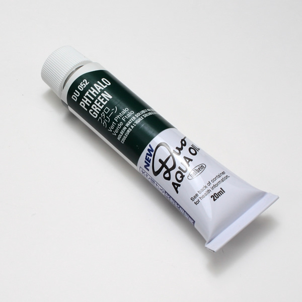 ホルベイン水可溶性油絵具DUO 052 フタログリーン (6号)
