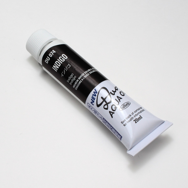 ホルベイン水可溶性油絵具DUO 074 インジゴ (6号)