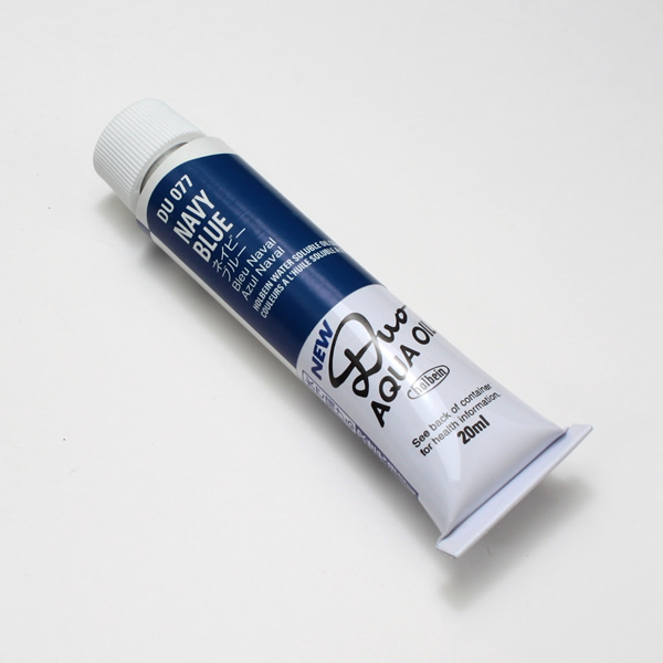 ホルベイン水可溶性油絵具DUO 077 ネイビーブルー (6号)