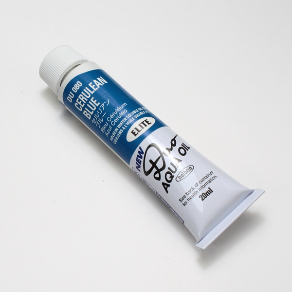 ホルベイン水可溶性油絵具DUO 080 セルリアンブルー (6号)
