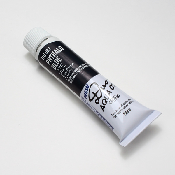 ホルベイン水可溶性油絵具DUO 087 フタロブルー (6号)