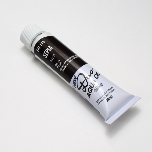 ホルベイン水可溶性油絵具DUO 119 セピア (6号)