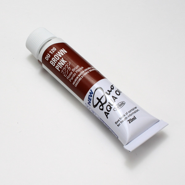 ホルベイン水可溶性油絵具DUO 120 ブラウンピンク (6号)