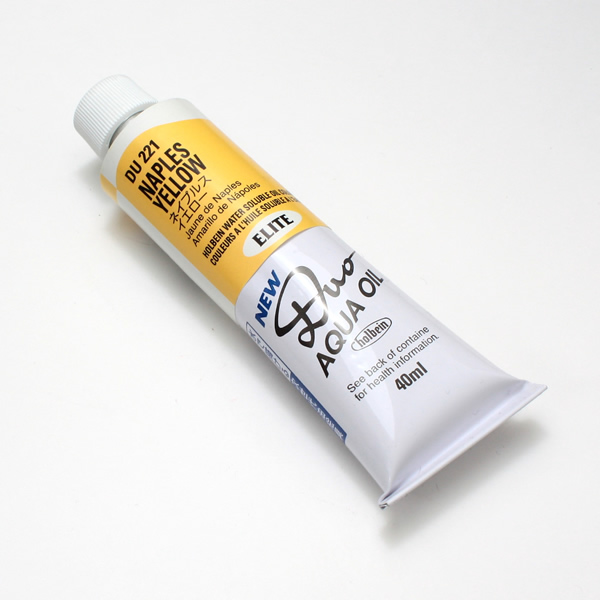 ホルベイン水可溶性油絵具DUO 221 ネイプルスイエロー (9号)