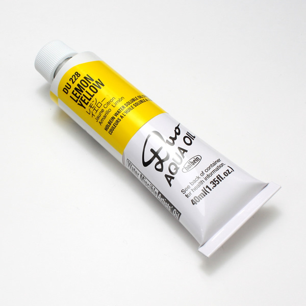 ホルベイン水可溶性油絵具DUO 228 レモンイエロー (9号)