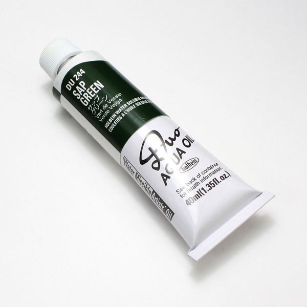 ホルベイン水可溶性油絵具DUO 244 サップグリーン (9号)