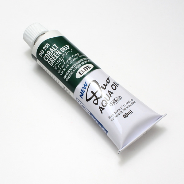 ホルベイン水可溶性油絵具DUO 255 コバルトグリーンディープ (9号)