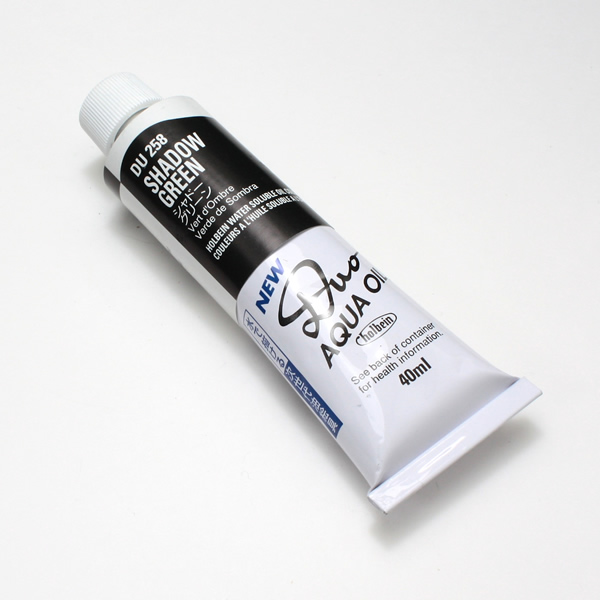 ホルベイン水可溶性油絵具DUO 258 シャドーグリーン (9号)