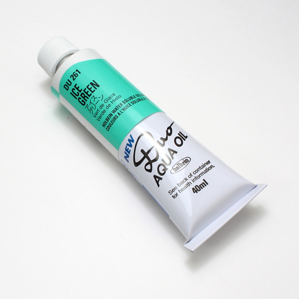 ホルベイン水可溶性油絵具DUO 261 アイスグリーン (9号)