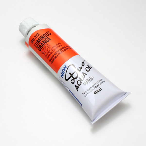 ホルベイン水可溶性油絵具DUO 372 ルミナスオレンジ (9号)