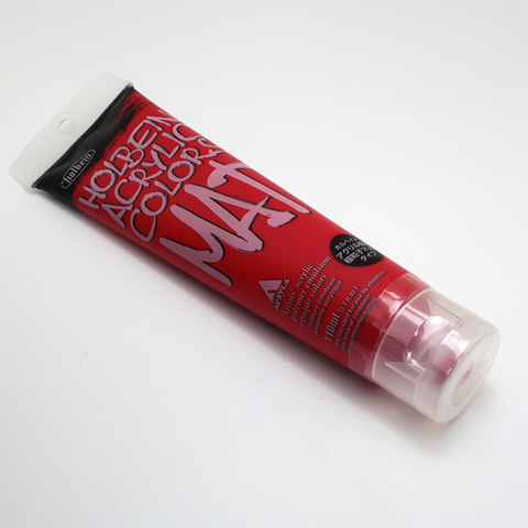 ホルベイン アクリル絵具 マットタイプ M001 カーマイン (120ml)