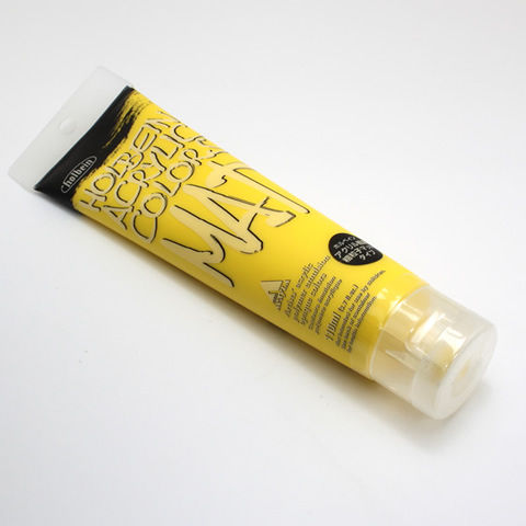 ホルベイン アクリル絵具 マットタイプ M012 イエロー (120ml)