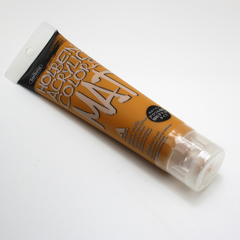 ホルベイン アクリル絵具 マットタイプ M017 イエローオーカー (120ml)