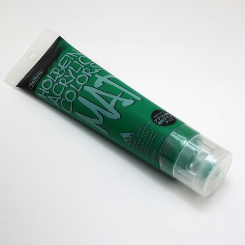 ホルベイン アクリル絵具 マットタイプ M022 グリーン (120ml)