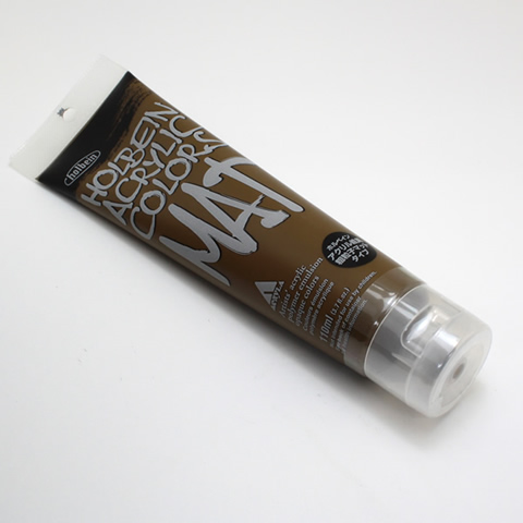 ホルベイン アクリル絵具 マットタイプ M052 ローアンバー (120ml)