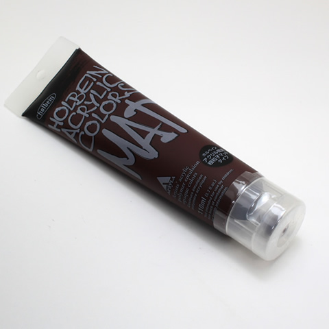 ホルベイン アクリル絵具 マットタイプ M053 バーントアンバー (120ml)