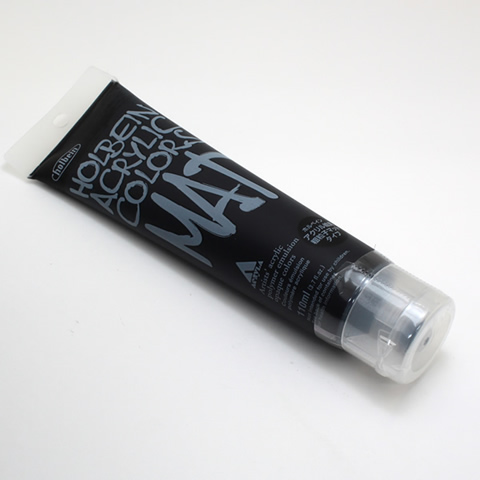 ホルベイン アクリル絵具 マットタイプ M061 ブラック (120ml)
