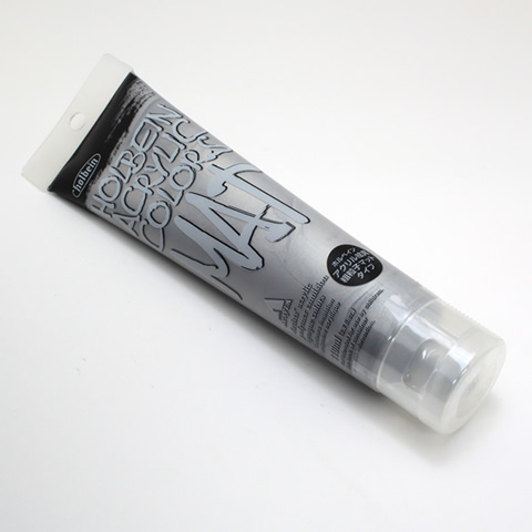 ホルベイン アクリル絵具 マットタイプ M072 シルバー (120ml)