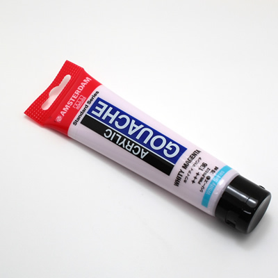 アムステルダムアクリリックガッシュ70ml 136 ホワイティ マゼンタ