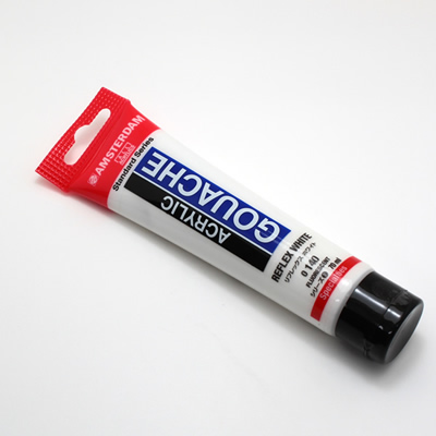 アムステルダムアクリリックガッシュ70ml 140 リフレックスホワイト