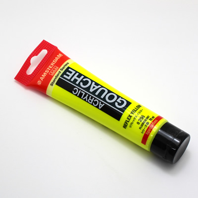 アムステルダムアクリリックガッシュ70ml 256 リフレックスイエロー