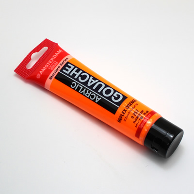 アムステルダムアクリリックガッシュ70ml 257 リフレックスオレンジ
